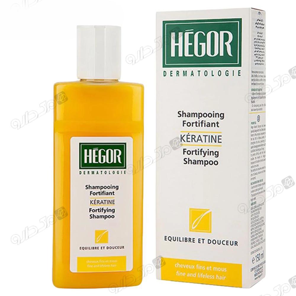 شامپو کراتین تقویت کننده موی نازک و شکننده هگور